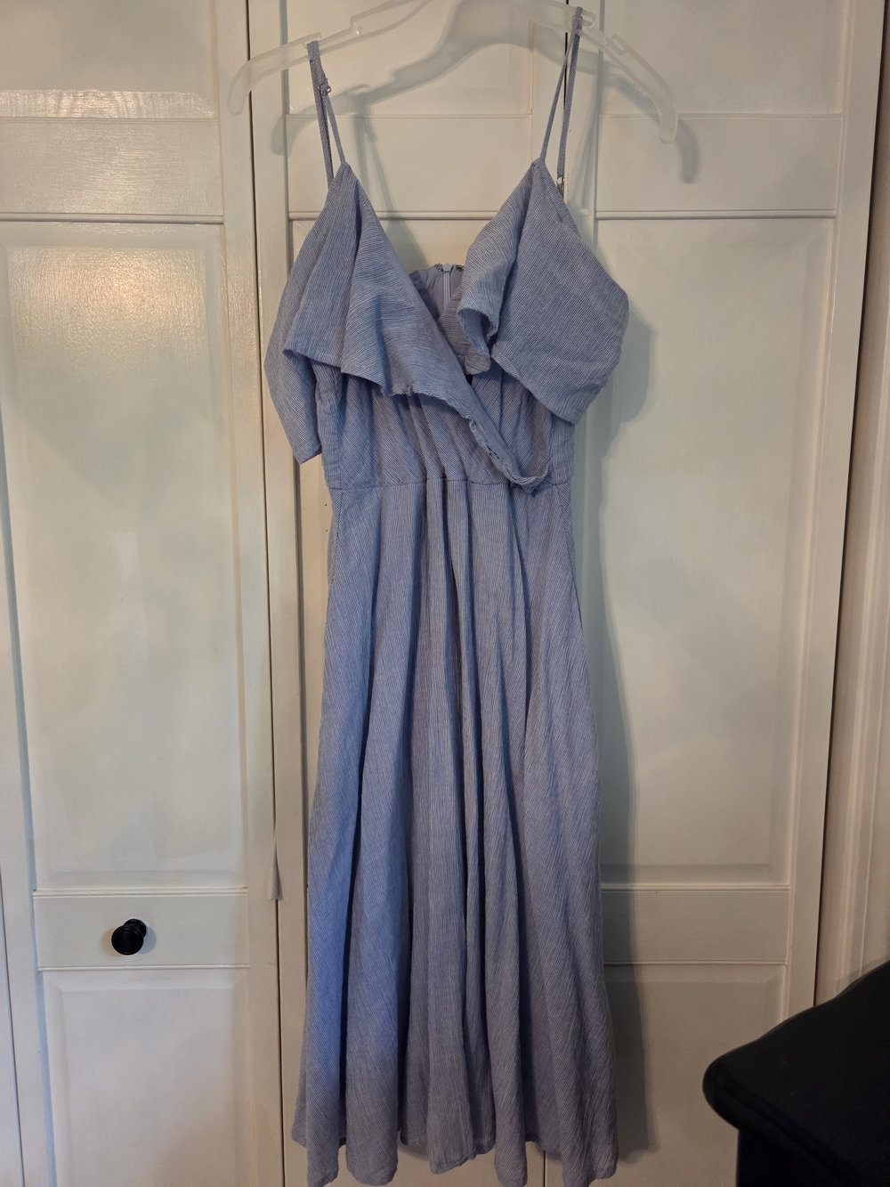 Lulu's Light Blue Ruffle Maxi Dress